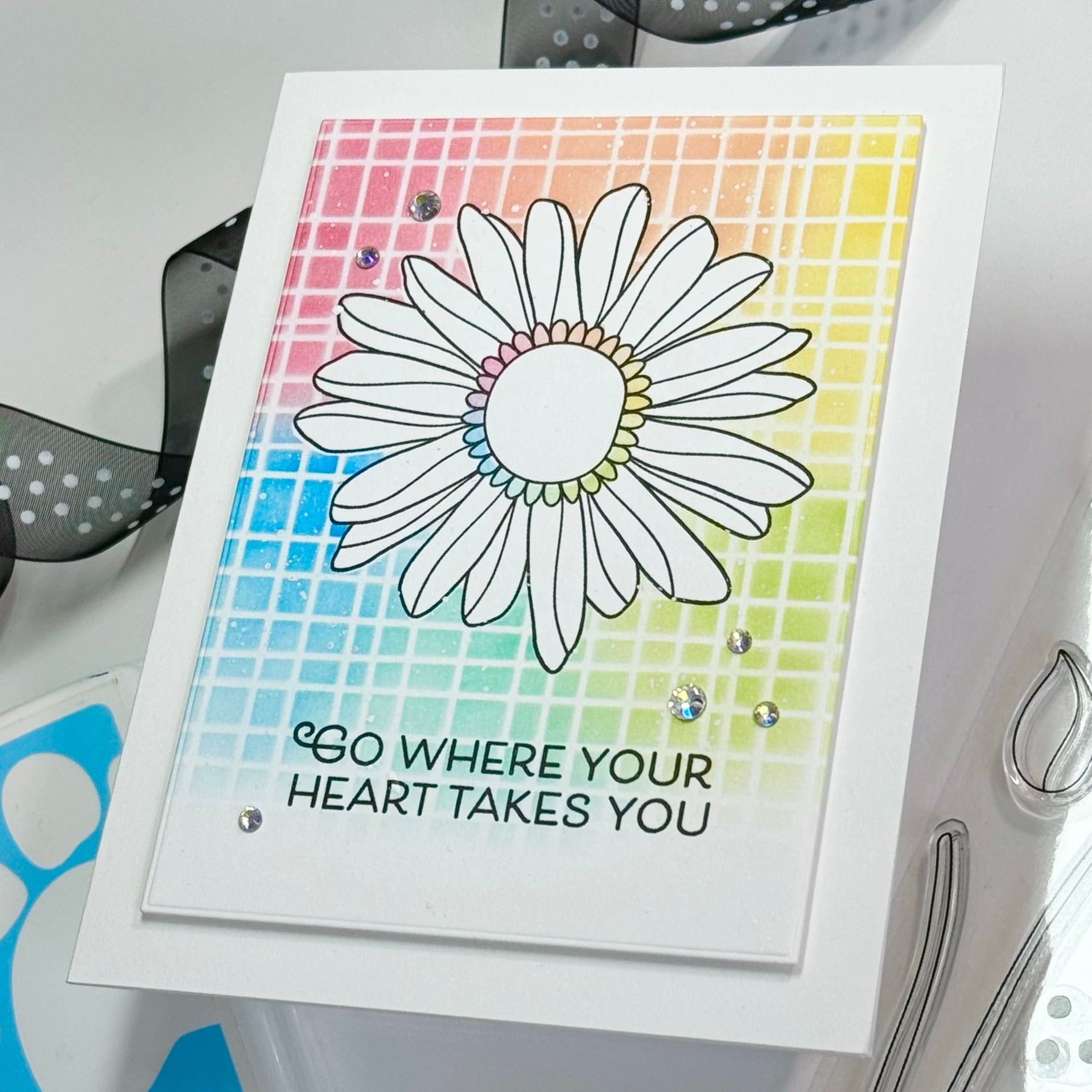 Simon Says Clear Stamps Artsy Florals 2083ssc Sweet Wishes Encouragement Card Karen Downs