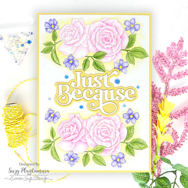 Simon Says Clear Stamps Beautiful Friend 3089ssc Sweet Wishes Just Because Card Suzy Plantamura | color-code:ALT02