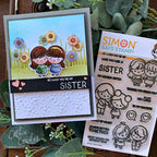 Simon Says Clear Stamps Best Sister 3395ssc Always There Brunette Sisters Card Cathie Cowles