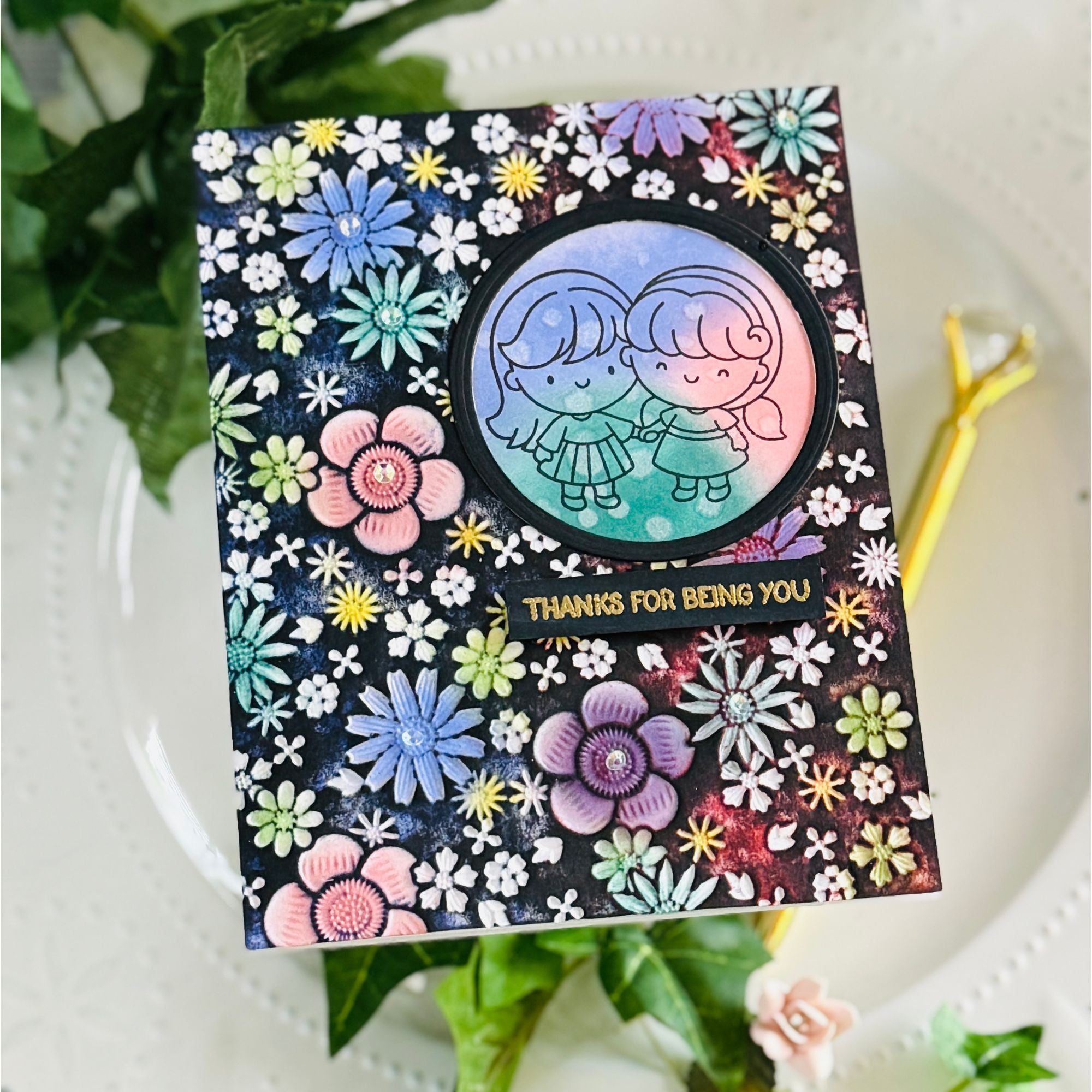 Simon Says Clear Stamps Best Sister 3395ssc Always There Sister Thanks Card Kailash Naidoo