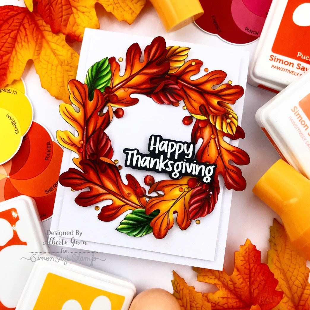 Simon Says Clear Stamps Bountiful Blessings 3462ssc Sending Cheer Alberto Gava Thanksgiving Card | color-code:ALT03