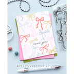 Simon Says Clear Stamps Bows for Days 3374ssc In My Heart Love You Card