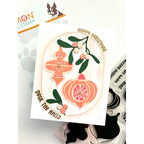 Simon Says Clear Stamps Christmas Ornaments 2466msc Sending Cheer Adriana Arminio Peach Christmas Card