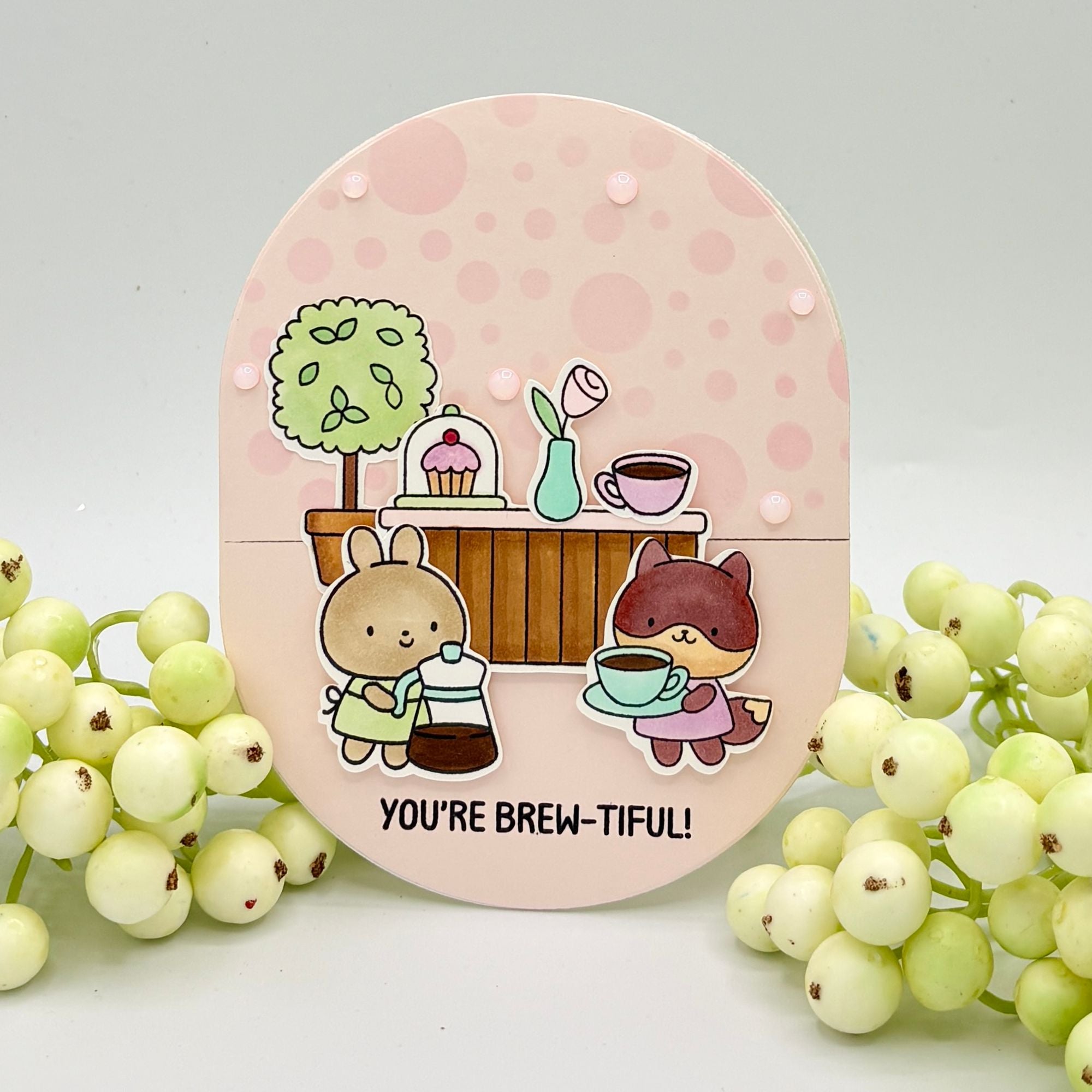 Simon Says Clear Stamps Coffee With Friends 2219ssc Every Happiness Bonnie Crane Brew-tiful Card