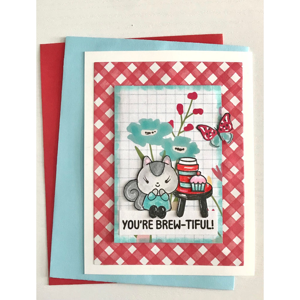 Simon Says Clear Stamps Coffee With Friends 2219ssc Every Happiness Loralee Ferguson Brew-tiful Card