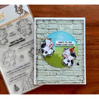 Simon Says Clear Stamps Cow Cuties 3382ssc Every Happiness Judy Tuck Brick Wall Card