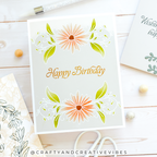 Simon Says Clear Stamps Daisy Frame 2415ssc Every Happiness Anne Fiene Birthday Card
