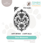 Simon Says Clear Stamps Deco Blossoms 1403ssc