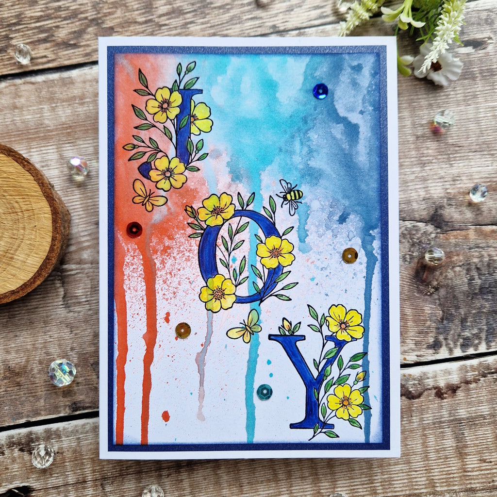 Simon Says Clear Stamps Floral Word Builder 2406ssc Always There Joy Card Jane Tyrell