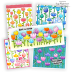 Simon Says Clear Stamps Folk Flowers Background 1352ssc In My Heart Floral Card Set Suzy Pantamura | color-code:ALT05