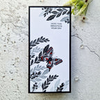 Simon Says Clear Stamps Forest Forage In Summer 3411ssc Every Happiness Jane Tyrell Butterfly Slimline Card