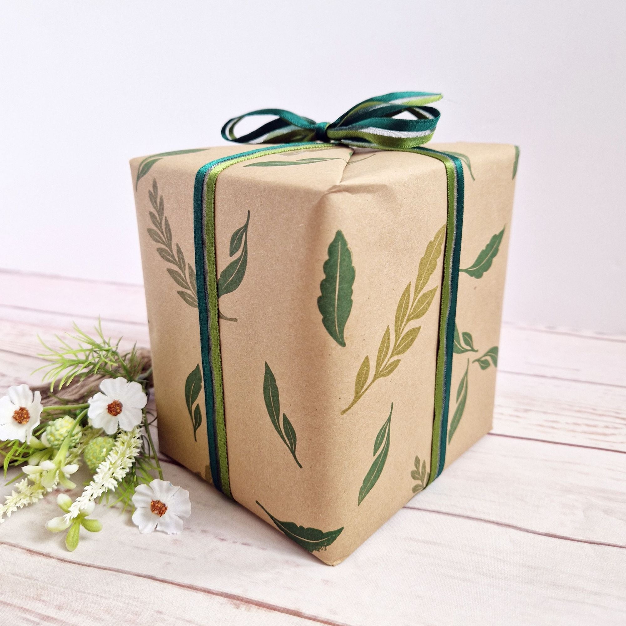 Simon Says Clear Stamps Forest Forage In Summer 3411ssc Every Happiness Jane Tyrell  Leafy Wrapping Paper