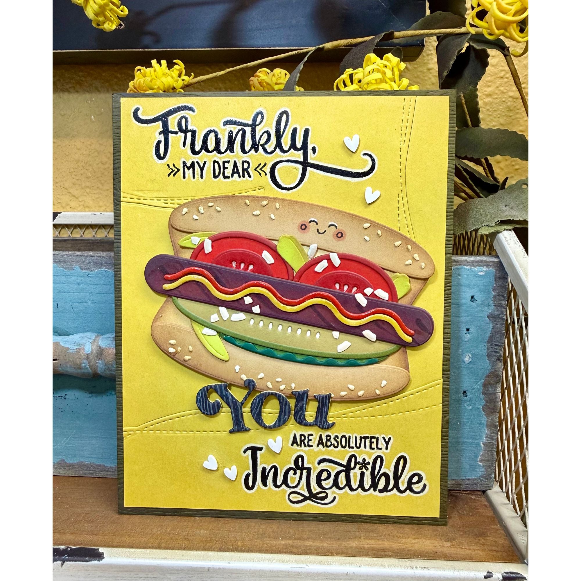 Simon Says Clear Stamps Frankly, My Dear 2344ssc Always There Frankly Frankfurter Card Christine Heye