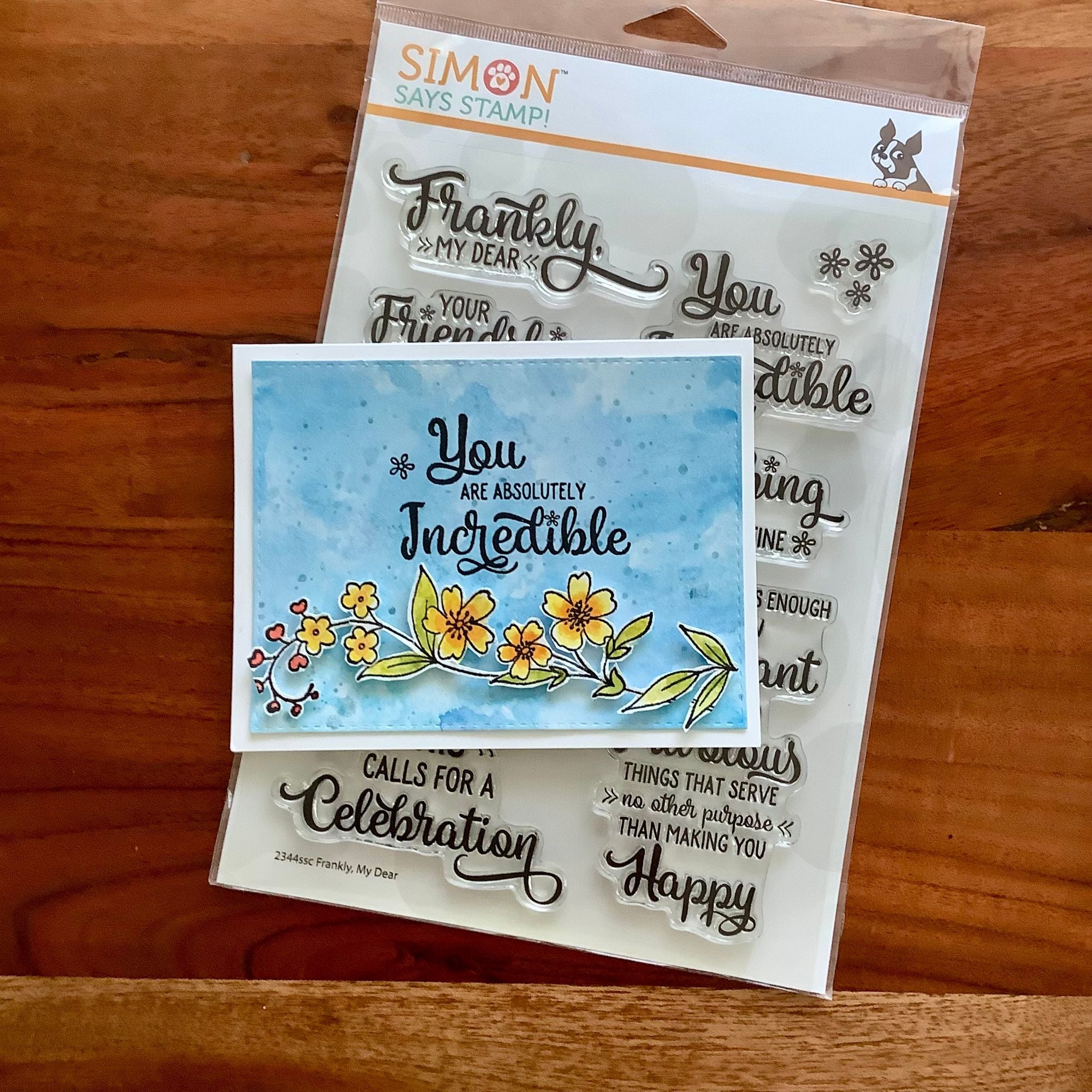 Simon Says Clear Stamps Frankly, My Dear 2344ssc Always There Incredible You Card Judy Tuck