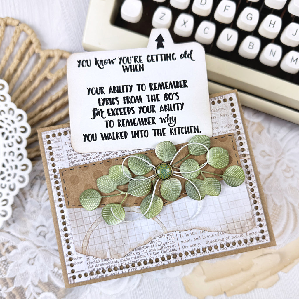 Simon Says Clear Stamps Getting Old 2309ssc In My Heart Interactive Snarky Birthday Card