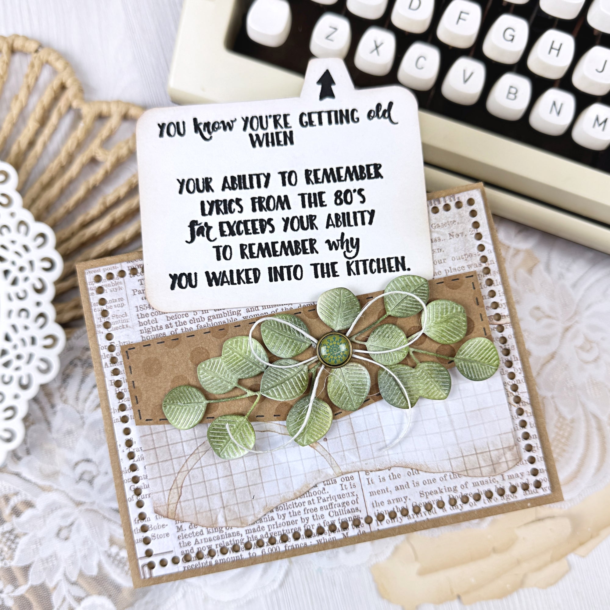 Simon Says Clear Stamps Getting Old 2309ssc In My Heart Interactive Snarky Birthday Card