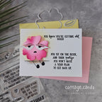 Simon Says Clear Stamps Getting Old 2309ssc In My Heart Snarky Birthday Card