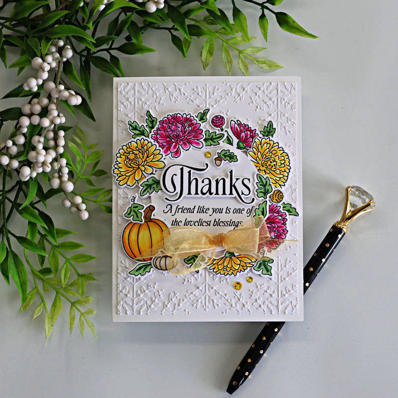 Simon Says Clear Stamps Grateful Moments 2465ssc Thank You Card Sandi MacIver