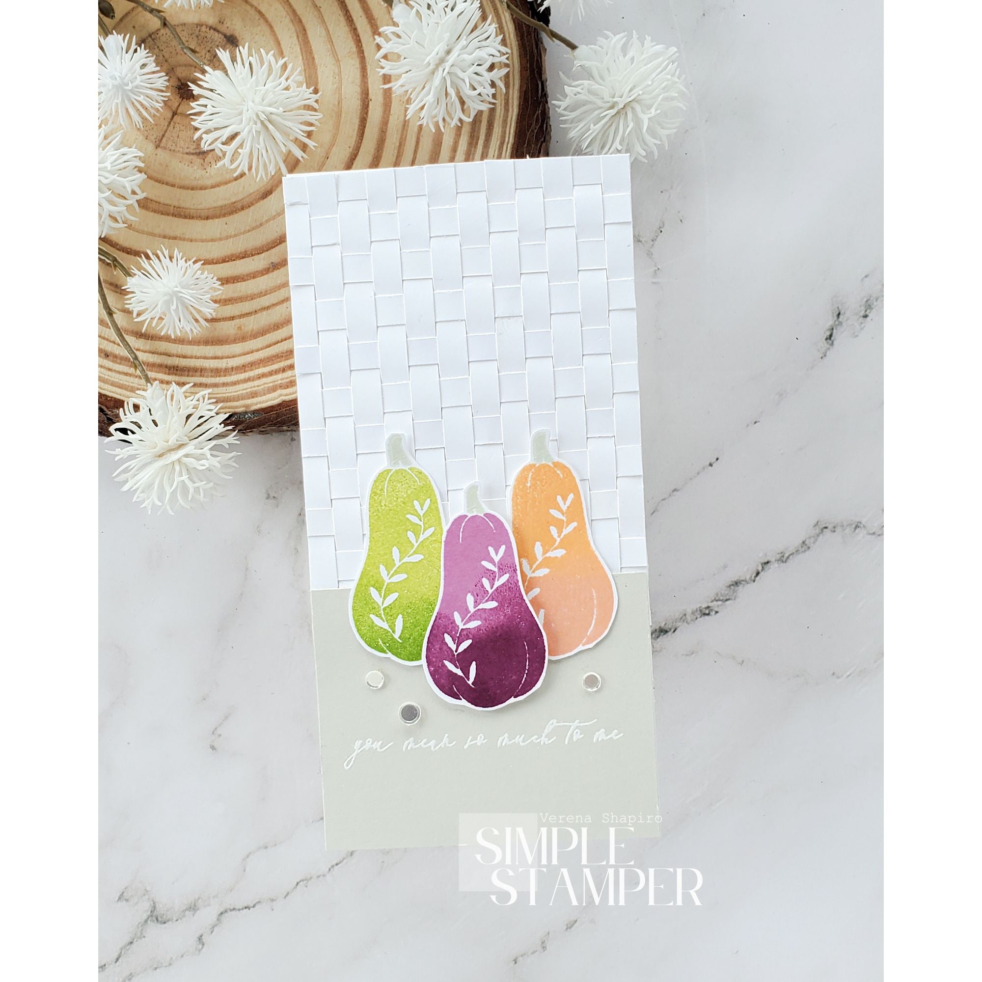 Simon Says Clear Stamps Harvest Blessings 3443ssc Stamptember Verena Shapiro Autumn Thanks Card