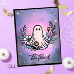 Simon Says Clear Stamps Haunted Garden 2458ssc STAMPtember Natasha Polite Purple Halloween Card
