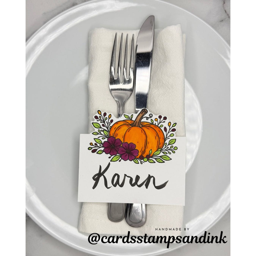 Simon Says Clear Stamps Haunted Garden 2458ssc StamptemberKaren Boyce Thanksgiving Place Card