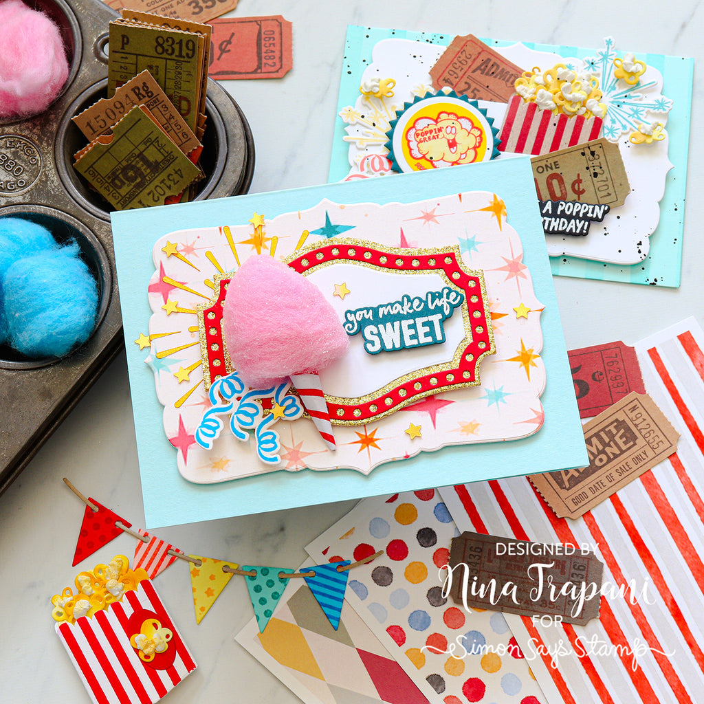 Simon Says Clear Stamps Having Fun 2449ssc Cotton Candy Friend Card Nina Trapani