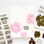 Simon Says Clear Stamps Heirloom Roses 2402ssc Always There Thanks Friend Pink Roses Card Carly Tee Minner