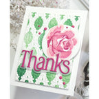 Simon Says Clear Stamps Heirloom Roses 2402ssc Always There Thanks Pink Rose Card Karen Downs