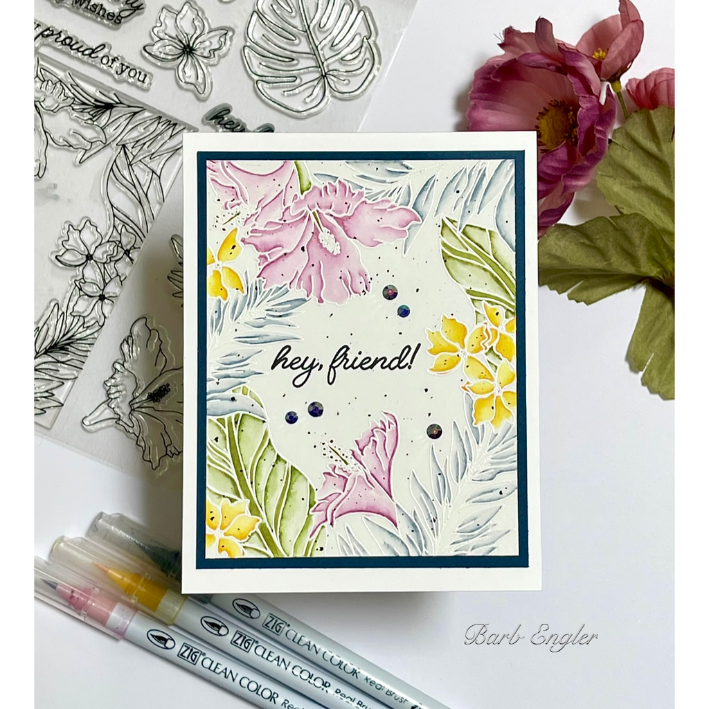 Simon Says Clear Stamps Keep Palm 2355ssc Always There Friend Card Barb Engler