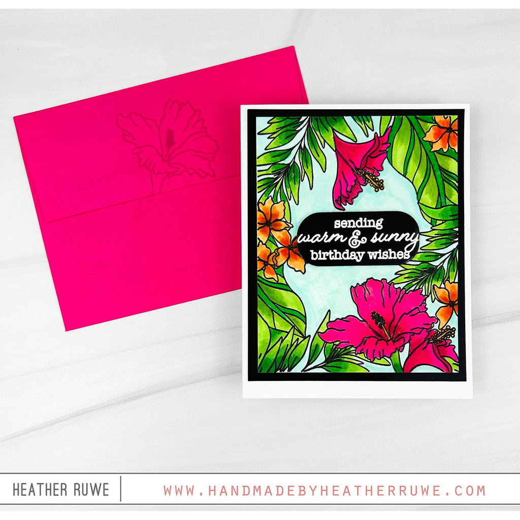 Simon Says Clear Stamps Keep Palm 2355ssc Always There Tropical Card Heather Ruwe