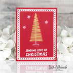 Simon Says Clear Stamps Layering Christmas Trees 2418ssc Stamptember Rachel Alvarado Red Christmas Card