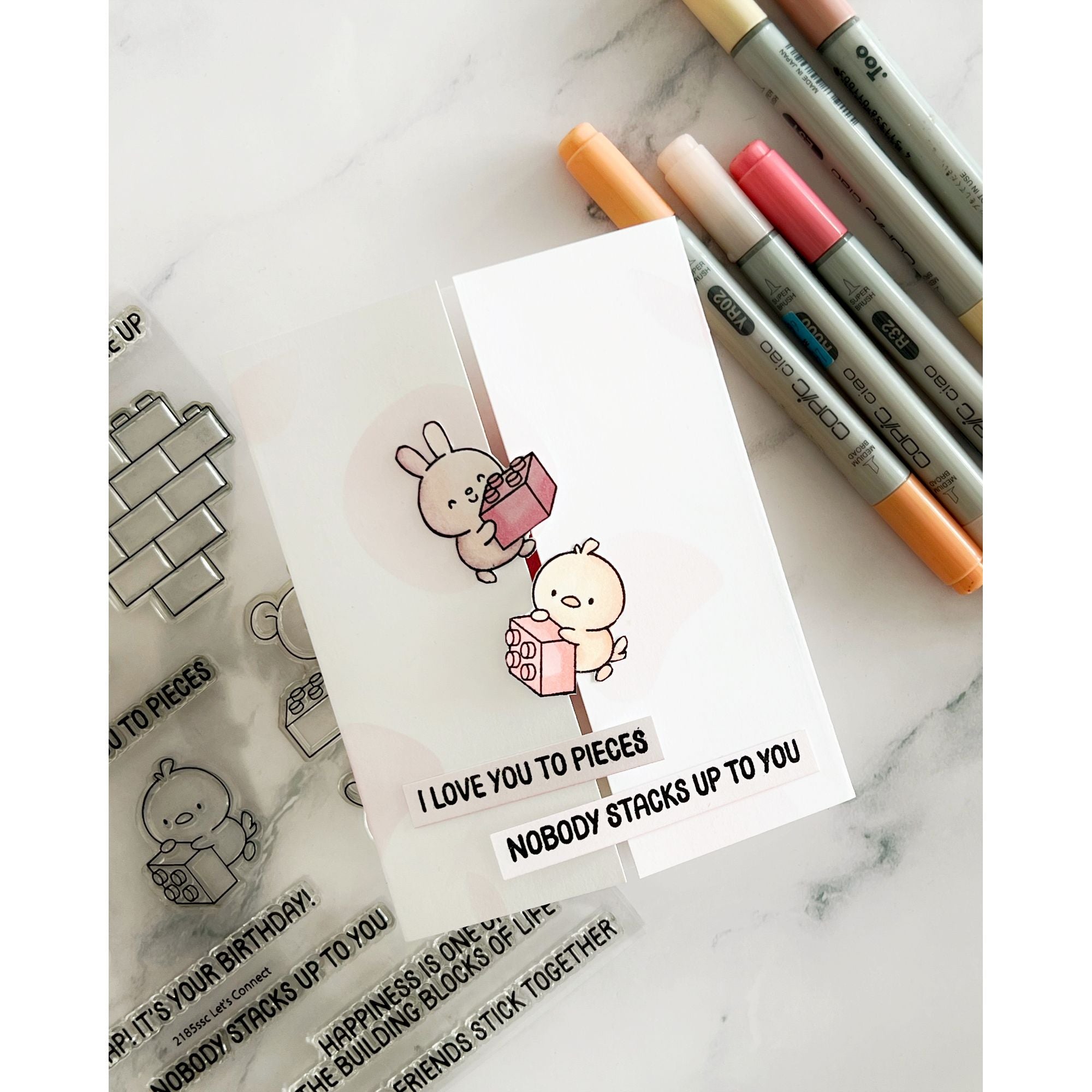 Simon Says Clear Stamps Let's Connect 2185ssc In My Heart Gatefold Block Card