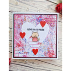Simon Says Clear Stamps Let's Connect 2185ssc In My Heart Square Love You to Pieces Card | color-code:ALT01