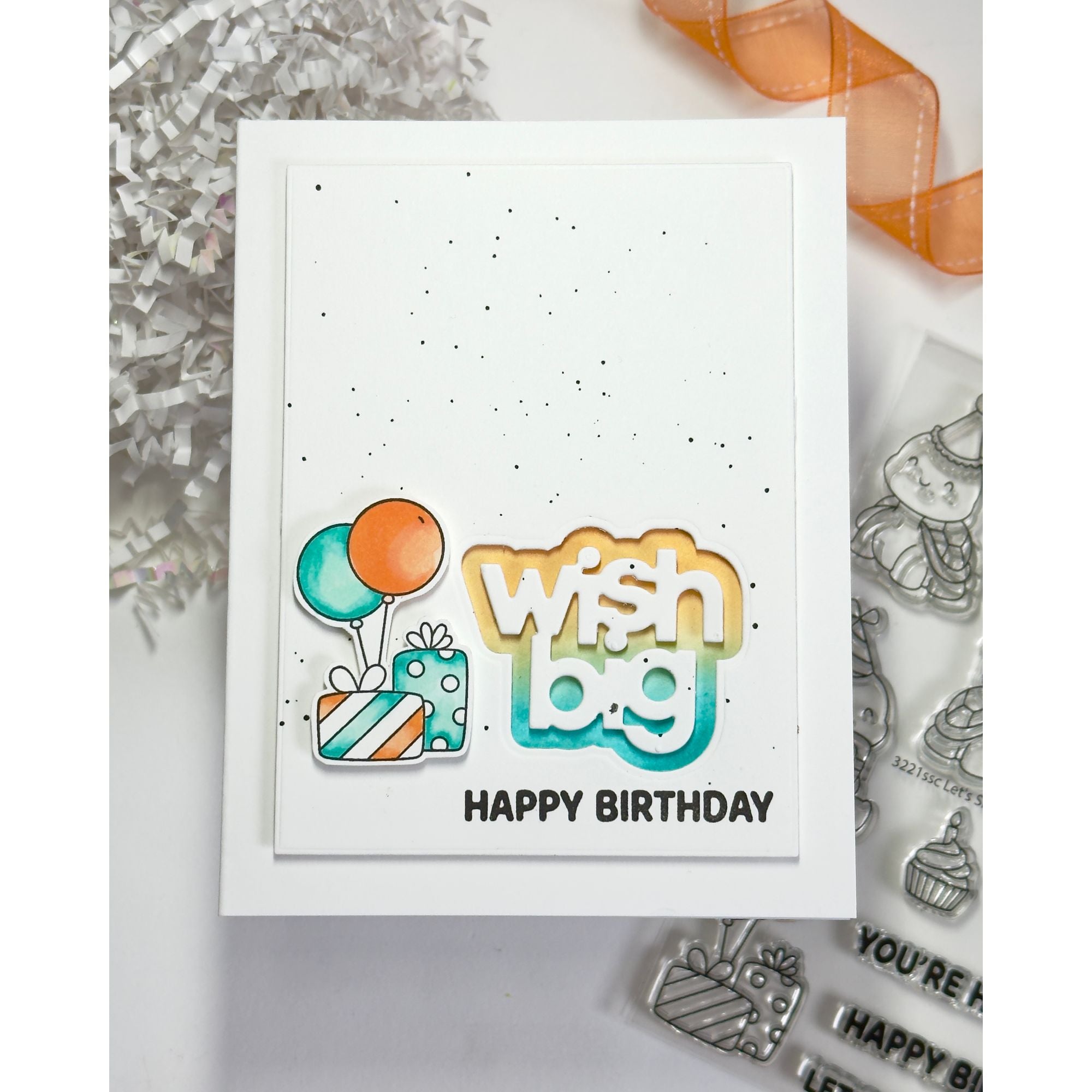 Simon Says Clear Stamps Let's Shellebrate 3221ssc In My Heart Wish Big Card