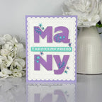Simon Says Clear Stamps Lettered Many Thanks 3391ssc Shine On Many Thanks Card Debbie Frank