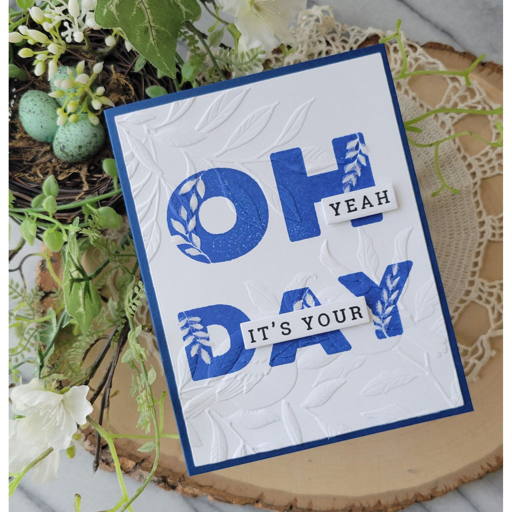 Simon Says Clear Stamps Lettered Oh Happy Day 3392ssc Always There Oh Yeah Card Rosemary Dennis