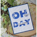 Simon Says Clear Stamps Lettered Oh Happy Day 3392ssc Always There Oh Yeah Card Rosemary Dennis
