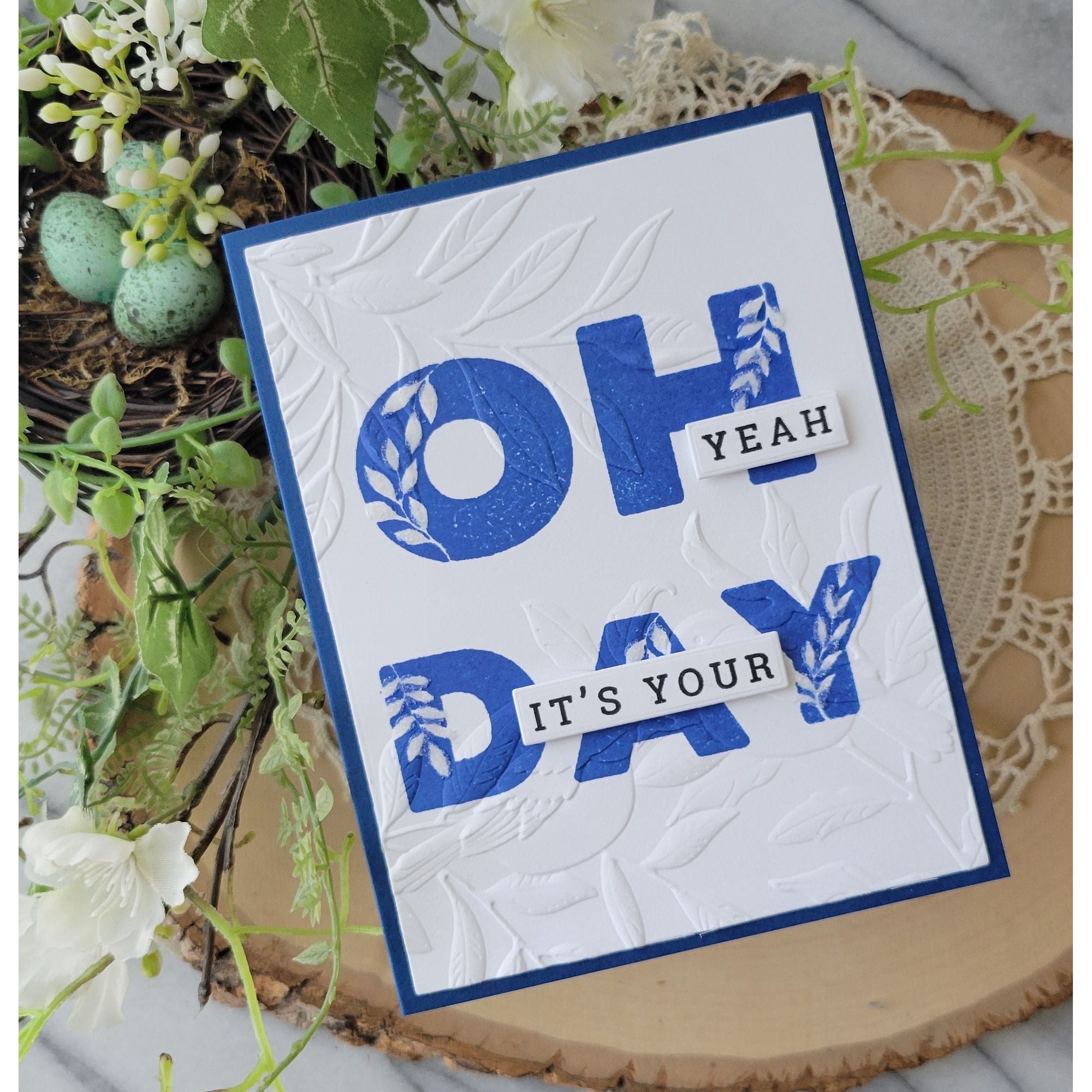 Simon Says Clear Stamps Lettered Oh Happy Day 3392ssc Always There Oh Yeah Card Rosemary Dennis