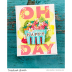 Simon Says Clear Stamps Lettered Oh Happy Day 3392ssc Always There Strawberry Card Jenn Shurkus