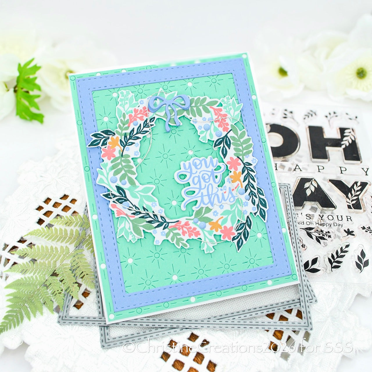 Simon Says Clear Stamps Lettered Oh Happy Day 3392ssc Always There You Got This Card Christine Okken