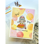 Simon Says Clear Stamps Look Hoo's Graduating 3424ssc Books Card Adriana Arminio