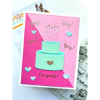 Simon Says Clear Stamps Look Hoo's Graduating 3424ssc Cake Card Adriana Arminio