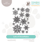 Simon Says Clear Stamps Lots of Snowflakes sss101443 Heart to Heart