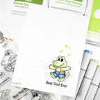 Simon Says Clear Stamps Mr. Snappy 3439ssc Always There Best Dad Card Tracy Ware