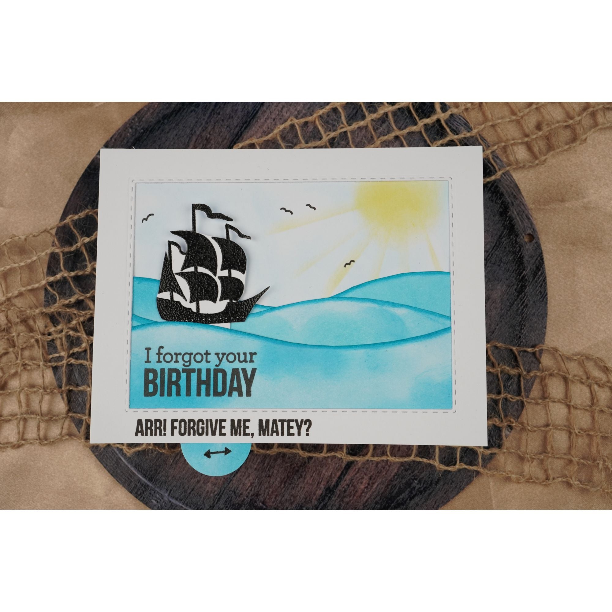 Simon Says Clear Stamps Oh Ship 1276ssc Shine On Pirate Belated Birthday Card Natasha Foote