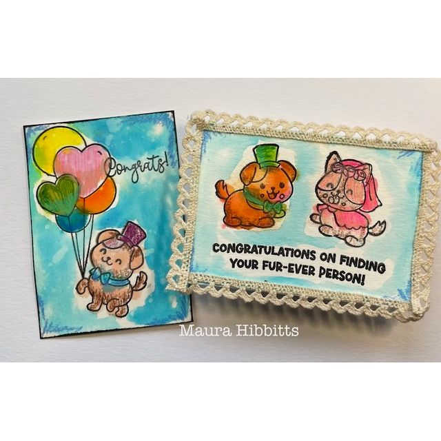 Simon Says Clear Stamps Pawfect Together 2425ssc Always There Wedding Cards Maura Hibbitts