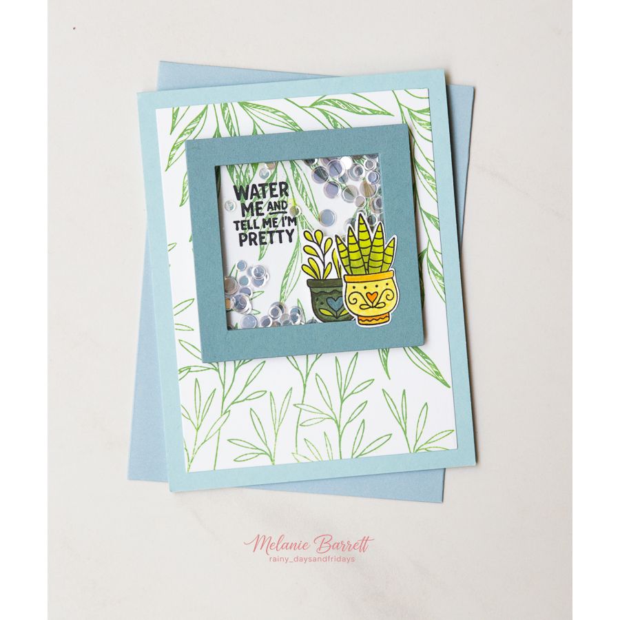 Simon Says Clear Stamps Plant Lady Energy 3404ssc Stamptember Melanie Barrett Plant Shaker Card