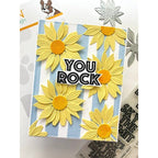 Simon Says Clear Stamps Positive Thoughts 3409msc Every Happiness Adriana Arminio You Rock Sunflowers Card