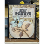 Simon Says Clear Stamps Positive Thoughts 3409msc Every Happiness Christine Heye Neutral Encouragement Card 