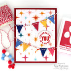 Simon Says Clear Stamps Prize Ribbon Sentiments 3450ssc Celebrating You Card Suzy Plantamura | color-code:ALT01